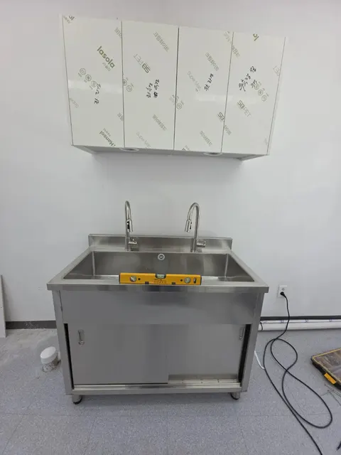 업소용싱크대 시공 후 2조 개수대 사진